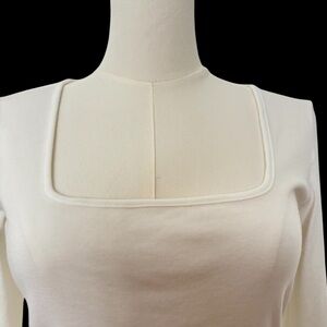 Vince | Long Sleeve | Square Neck | Off-white | Women’s Medium | Like New